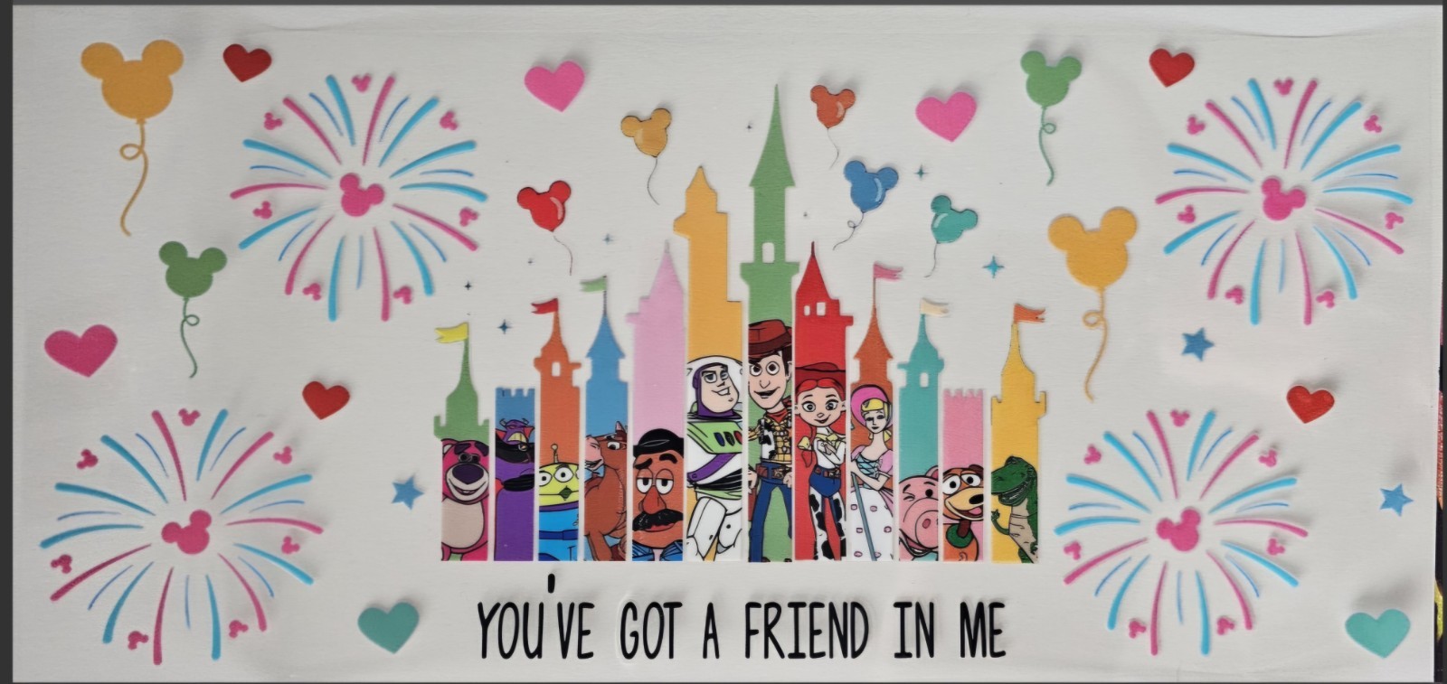 Toy Story uv dtf cup transfer wraps