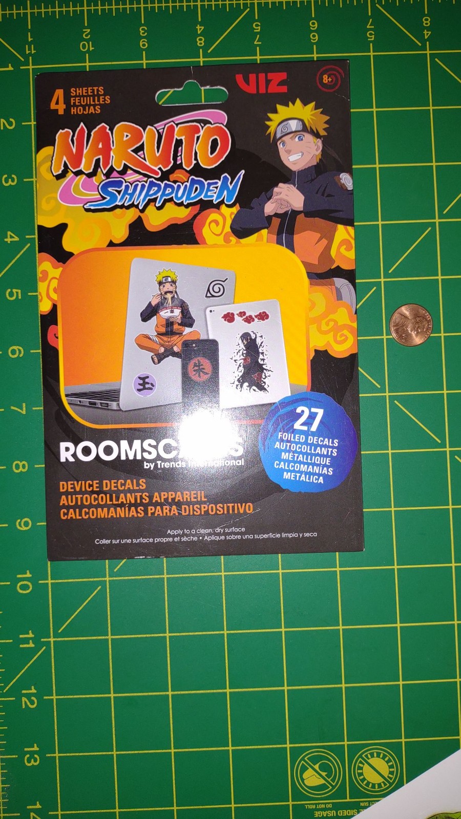 Trends International Device Decals Naruto Shippuden 27 Foiled Sticker Sheets