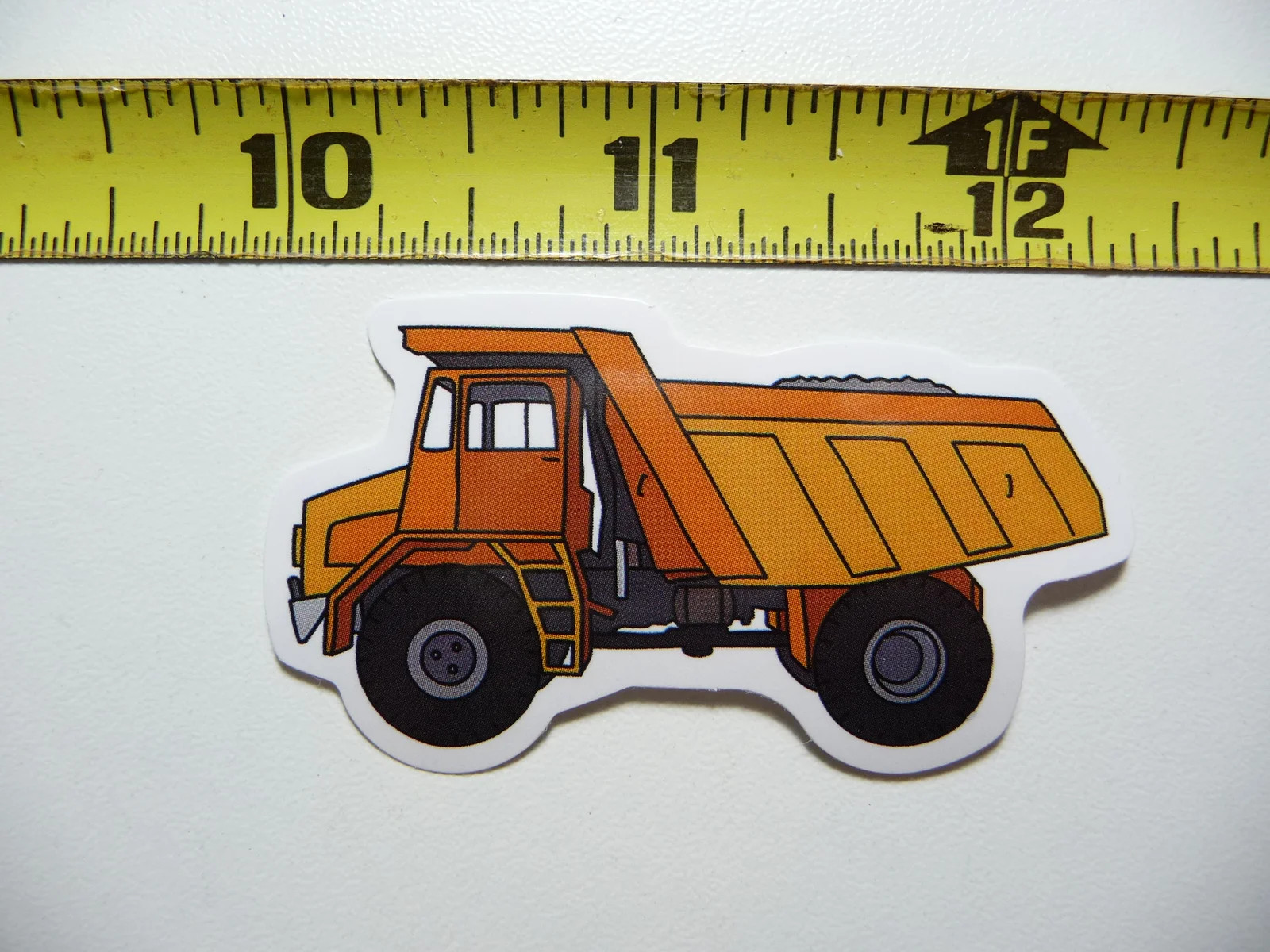 LOADED DUMP TRUCK SMALL STICKER DECAL CONSTRUCTION DEVELOPMENT MACHINERY DRIVER