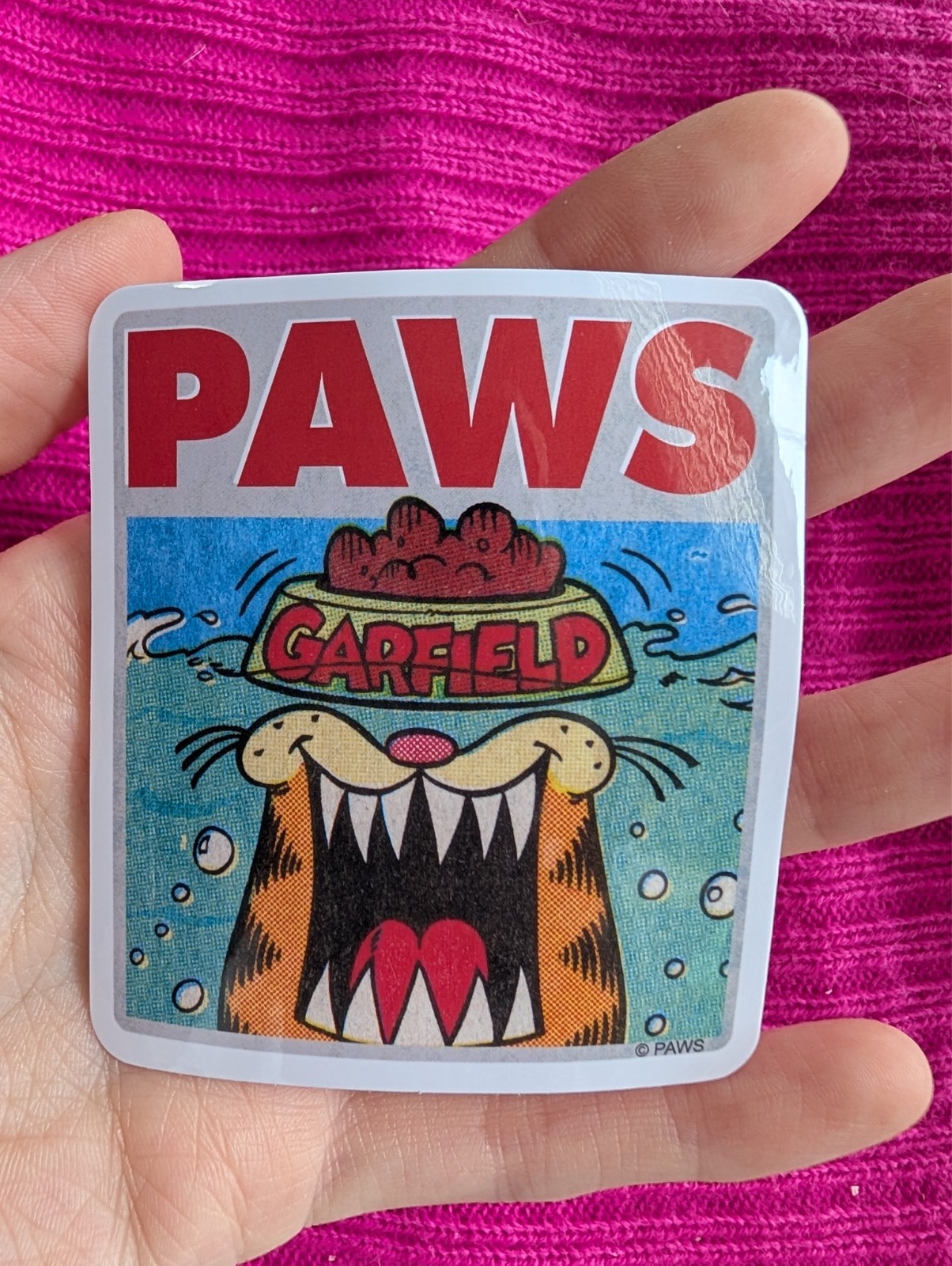 STICKER, Garfield, Sassy cat, Odis, Cartoon
