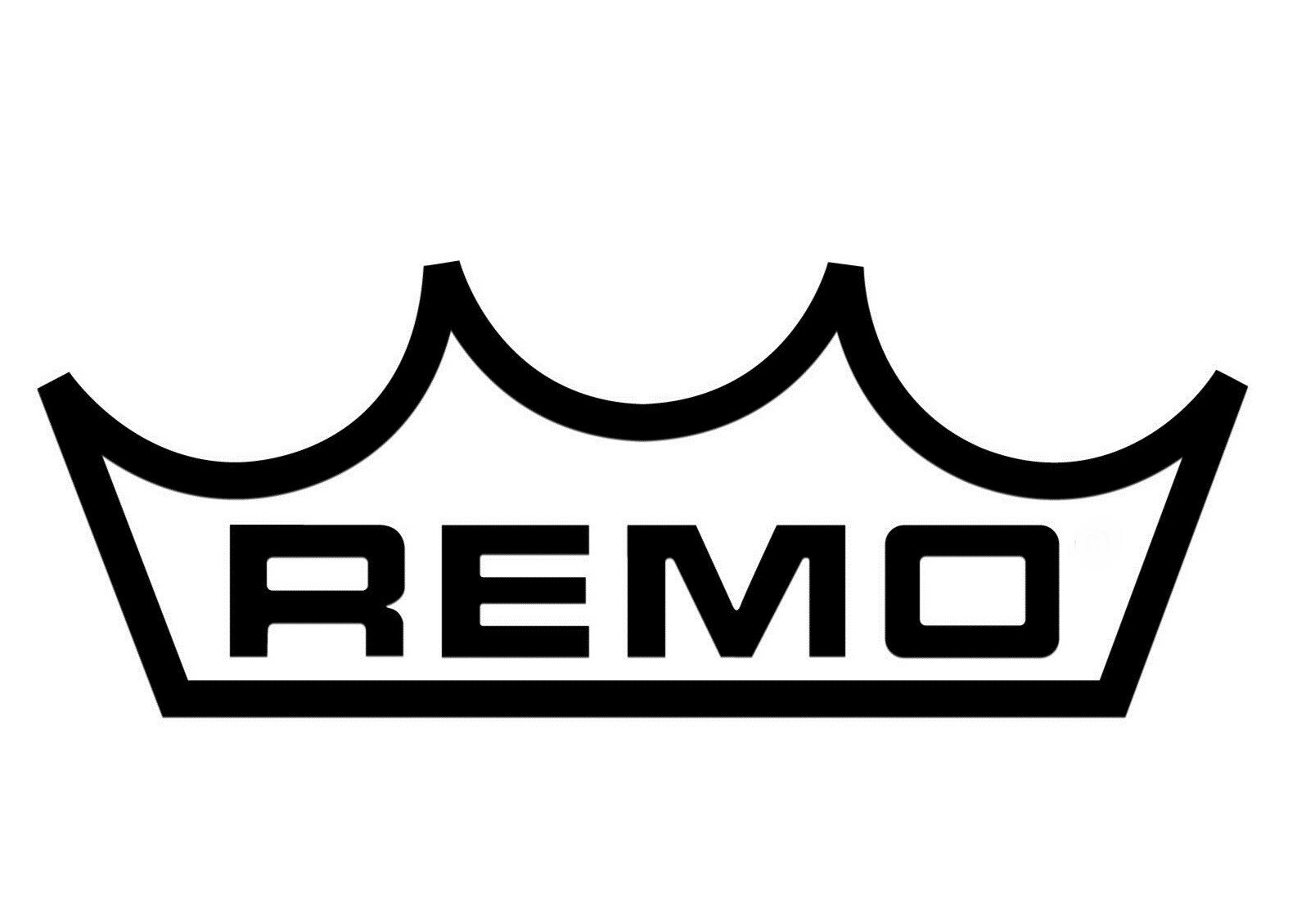 Remo Drums Logo 6" Wide BLACK Vinyl Decal Sticker – DIE CUT