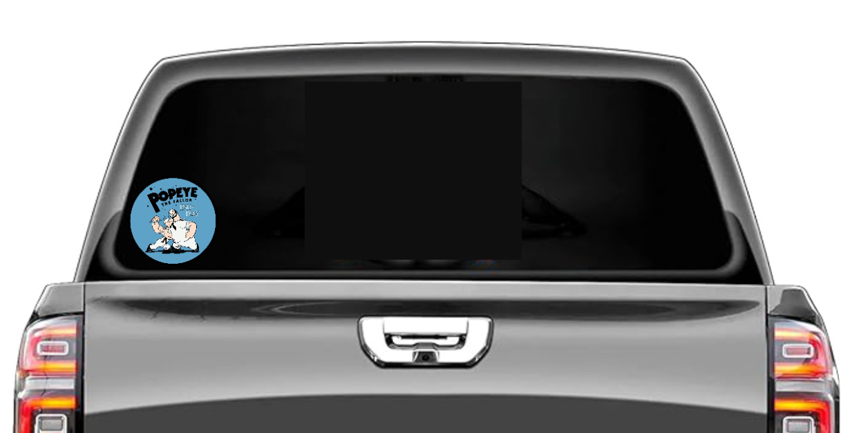 Cartoons – Popeye 1941 – 4" Vinyl Decal Car Trailer Laptop Cooler Truck Tumbler