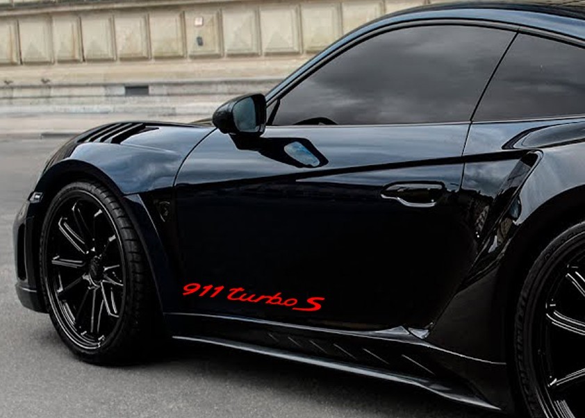 Porsche 911 Turbo S Decal Set – High-Quality Vinyl Stickers (Non-OEM)