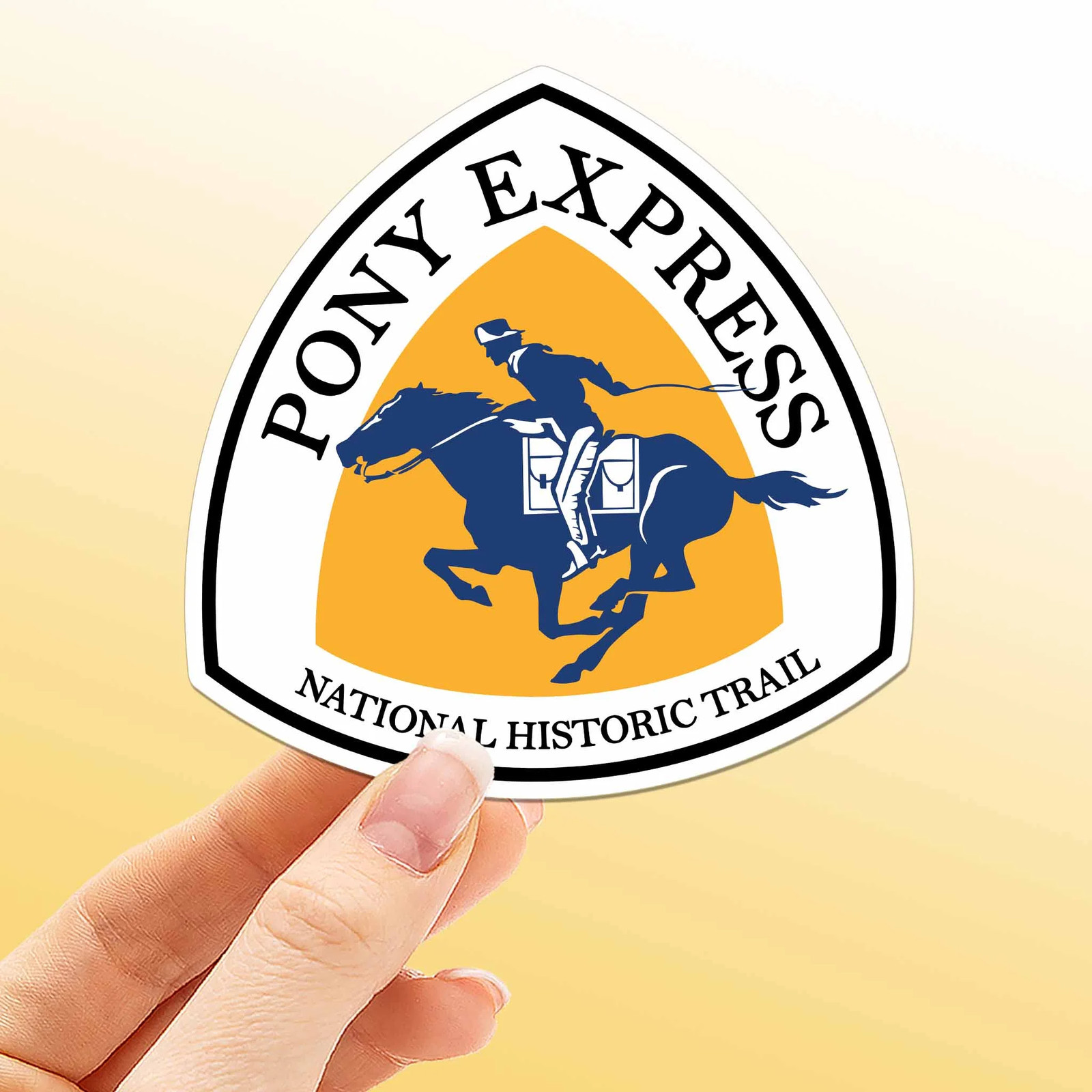 Pony Express National Historic Trail Sign Sticker- Water Bottle & Laptop Decal