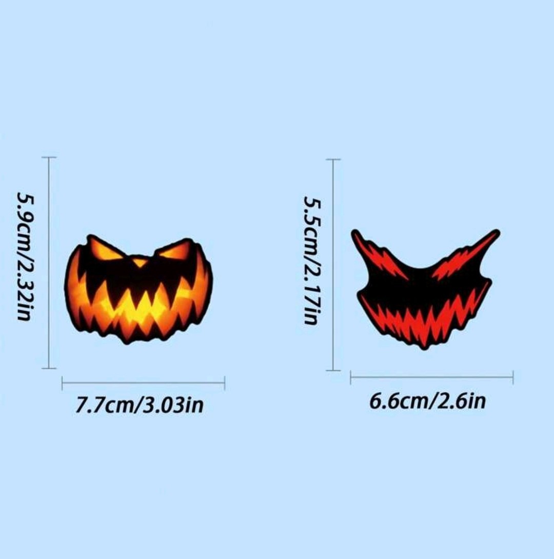 20 Pcs Ghost Face Stickers Vinyl Waterproof Bottles Laptop Car Bike Skateboard