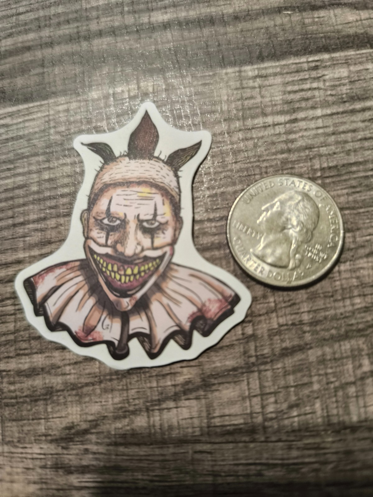 Twisty the Clown Sticker American Horror Story Scary Creepy Disturbing Halloween