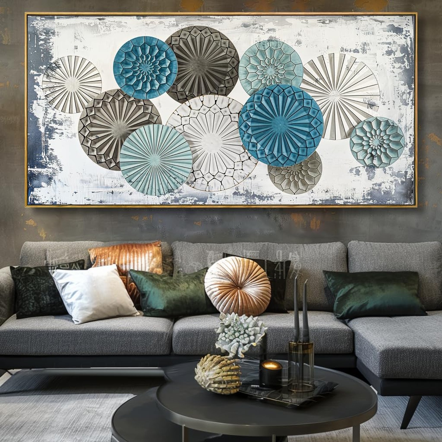 Wall Art Colorful Floral Rustic Wall Decor Canvas Painting Abstract Wall Art …
