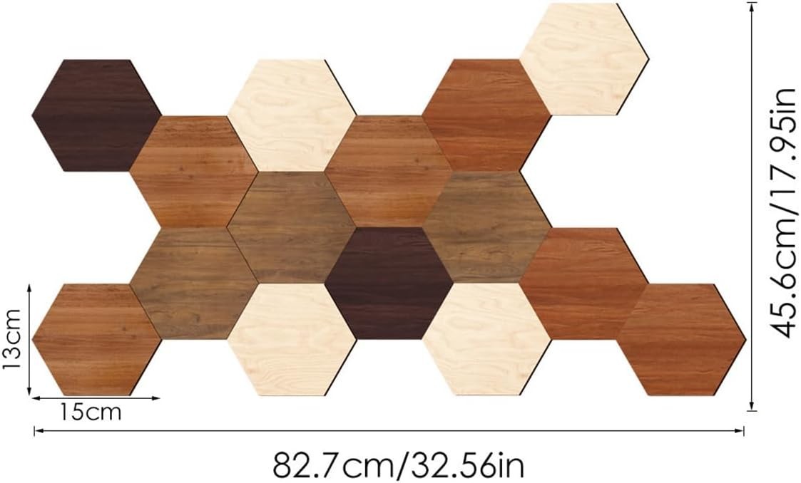 Piece Wooden Hexagon Wall Decor – DIY Geometric Wall Art for Living Room