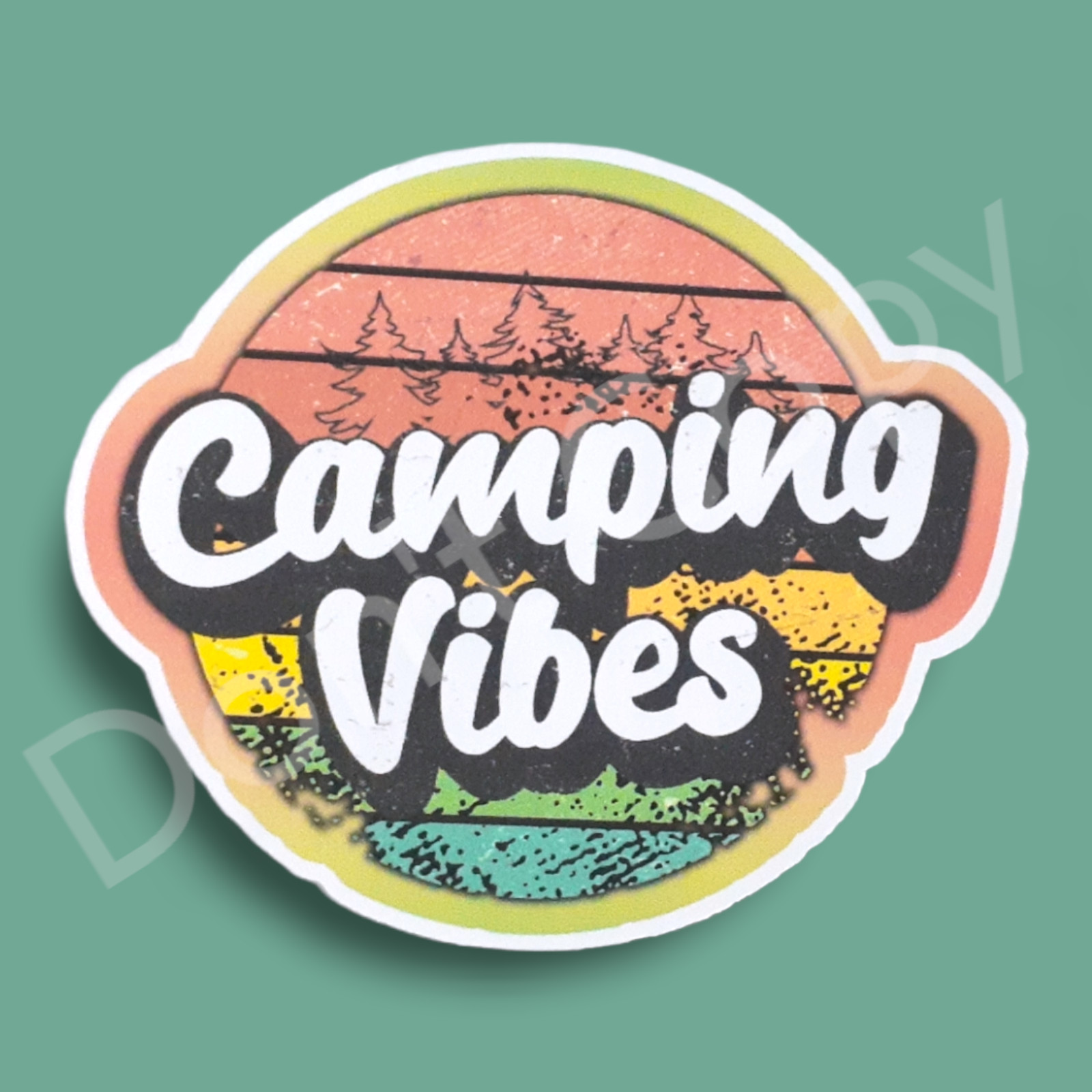 Camping Vinyl Stickers, Cambing Vibes, Mountain Mama Decoration Stickers