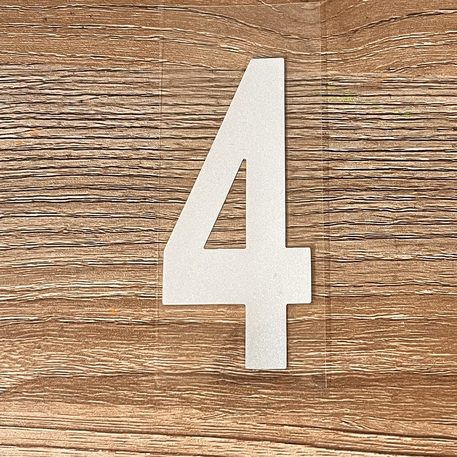 3" Reflective Mailbox Numbers Sticker Decal Die Cut Vinyl Waterproof – “4”