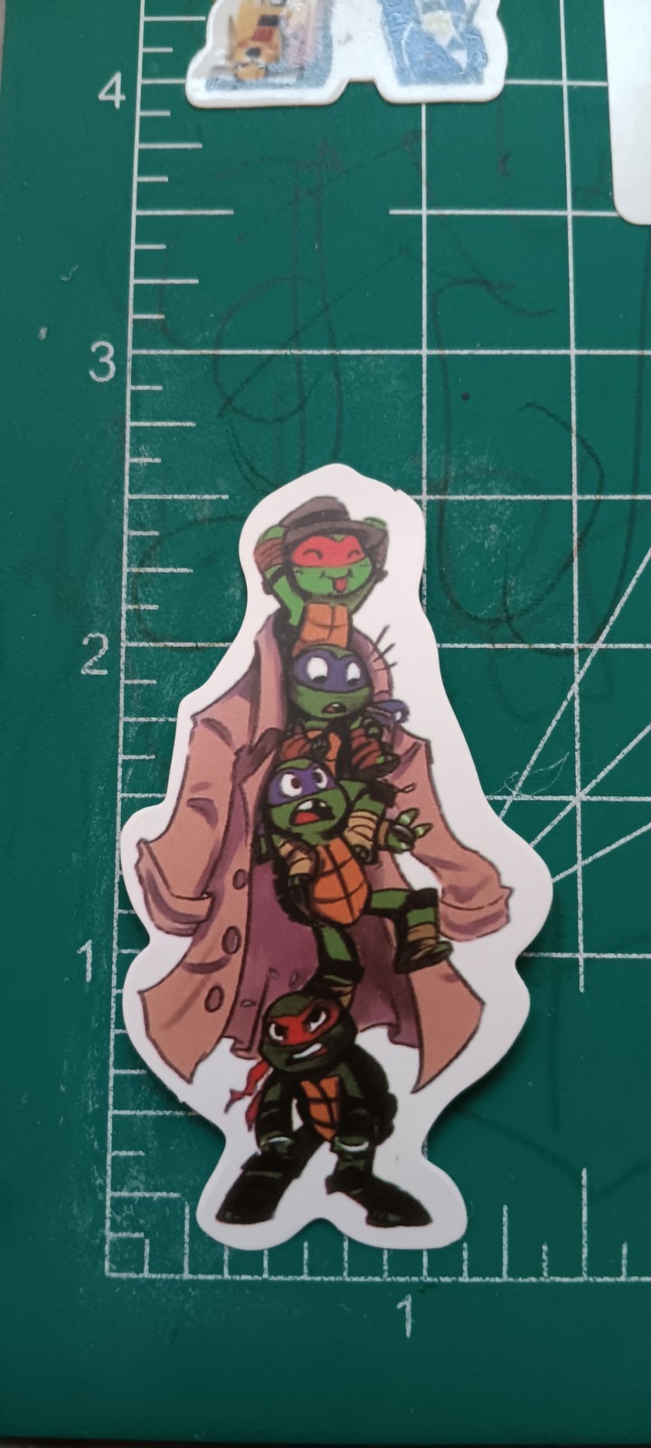 TMNT X MATTE DIE-CUT STICKER X 2003-2009 VERSION X TMNT X 2.5 INCH