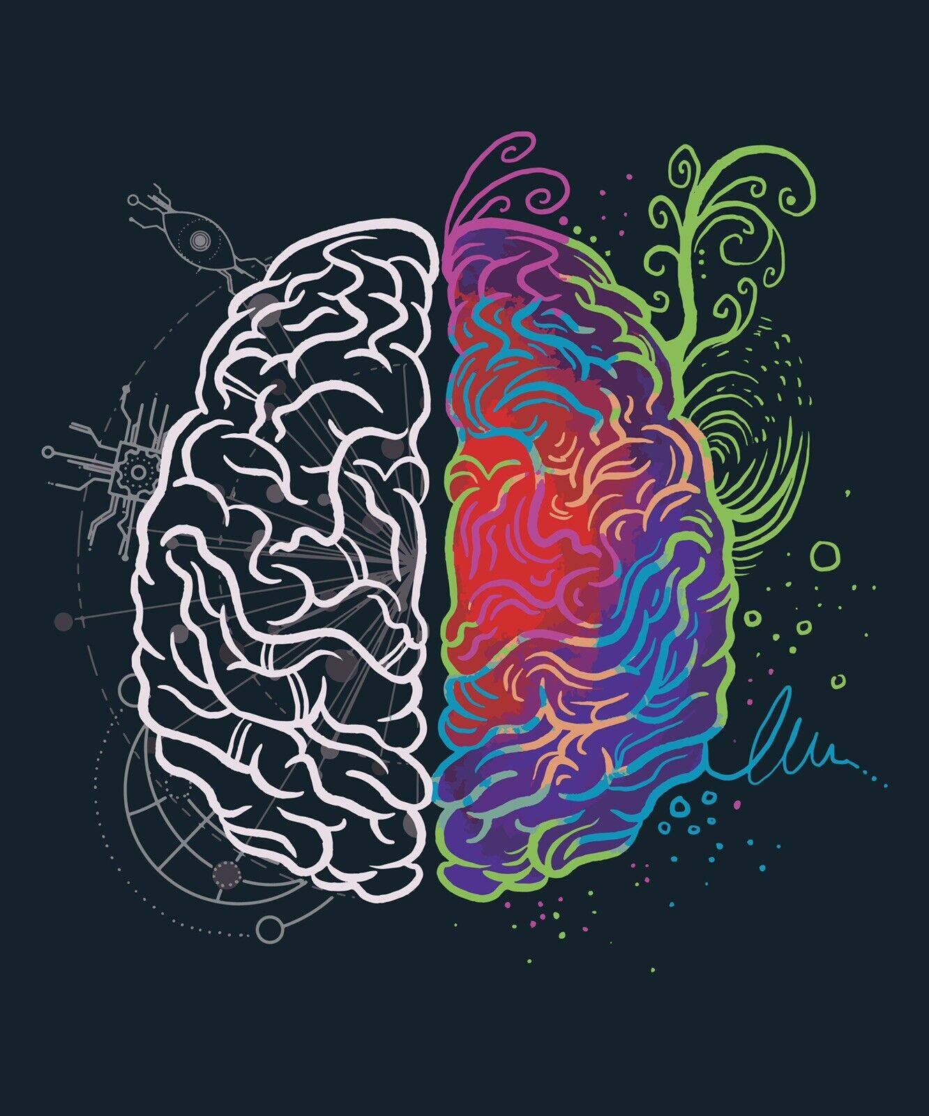 Brain Sticker Decal