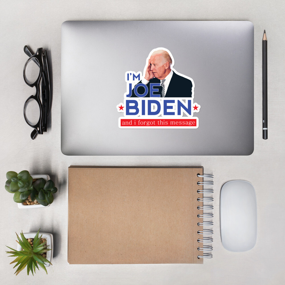 Joe Biden Sticker 2020 Funny Democrat Meme GOP Trump Political MAGA Bumper Anti