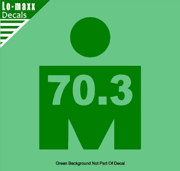 Ironman Triathlon 70.3 Endurance Multisport Race Event Die Cut Vinyl Decal