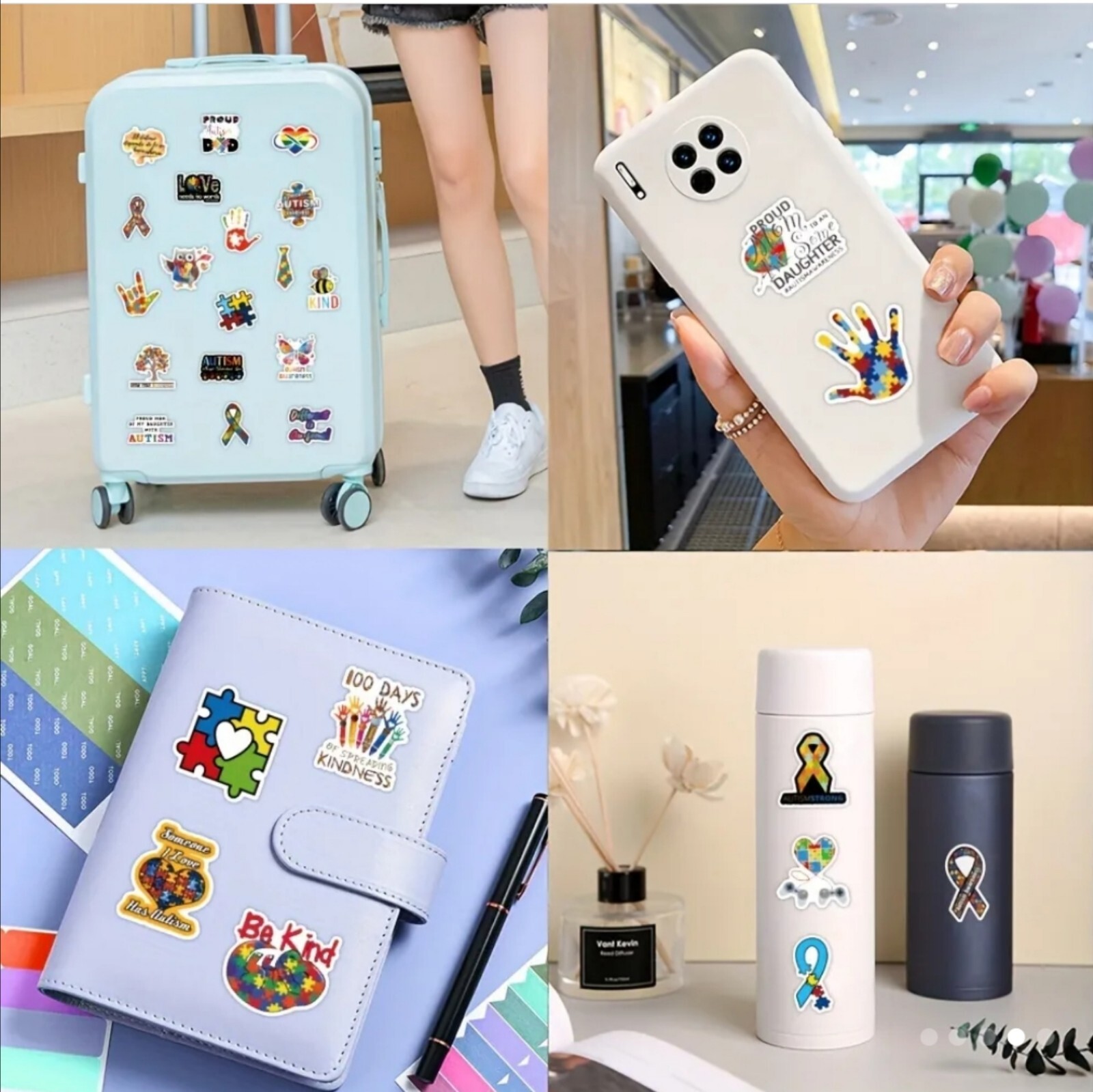 20 PCS Autism ASD Awareness Stickers BRAND NEW