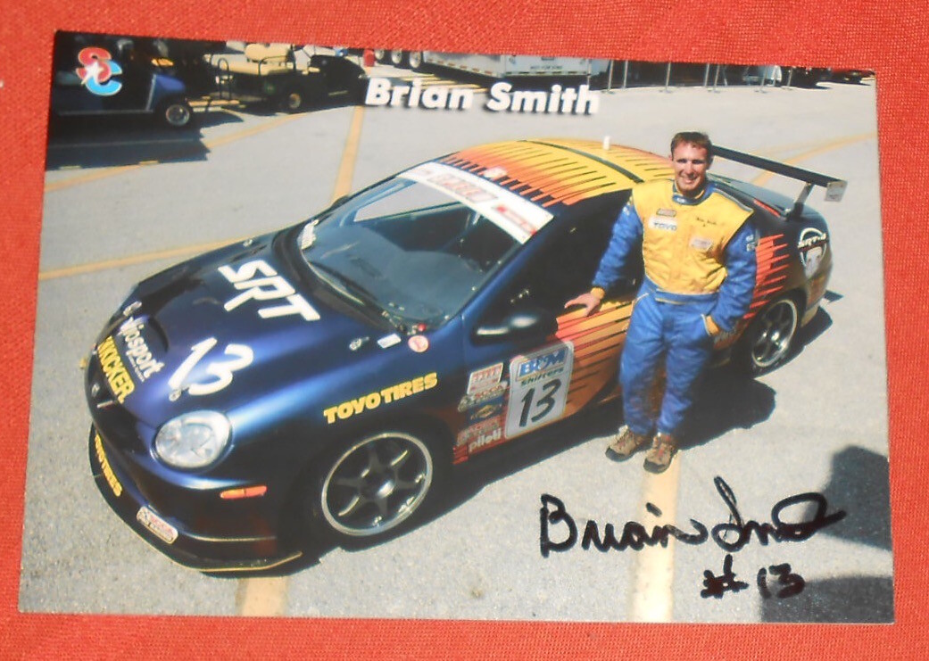 Brian Smith #13 Banner Racing Print Card 2006 Original SIGNED 7×5