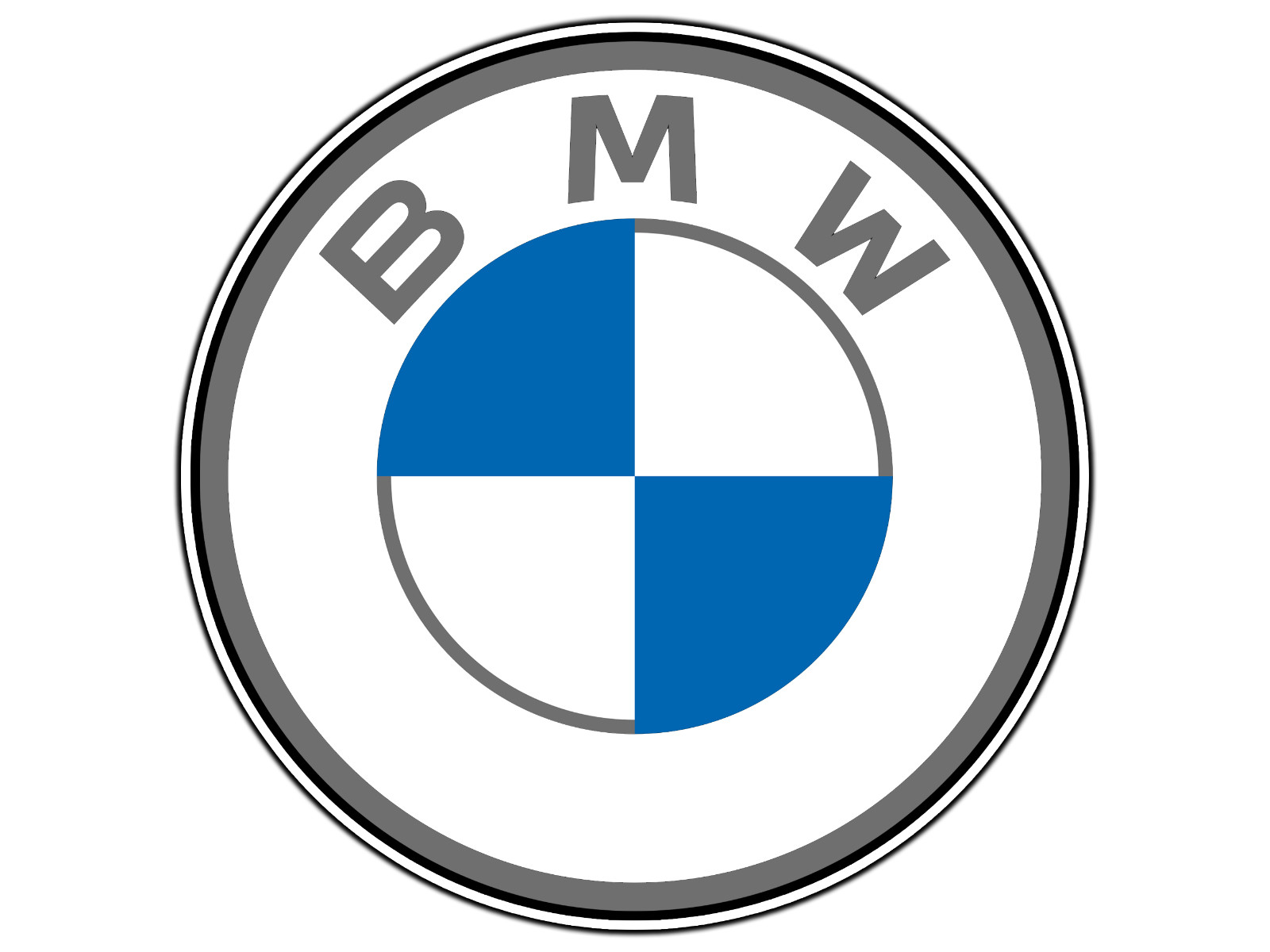 #0663 BMW Logo #2 Sticker Brand Waterproof Vinyl Decal Die-Cut Car Laptop