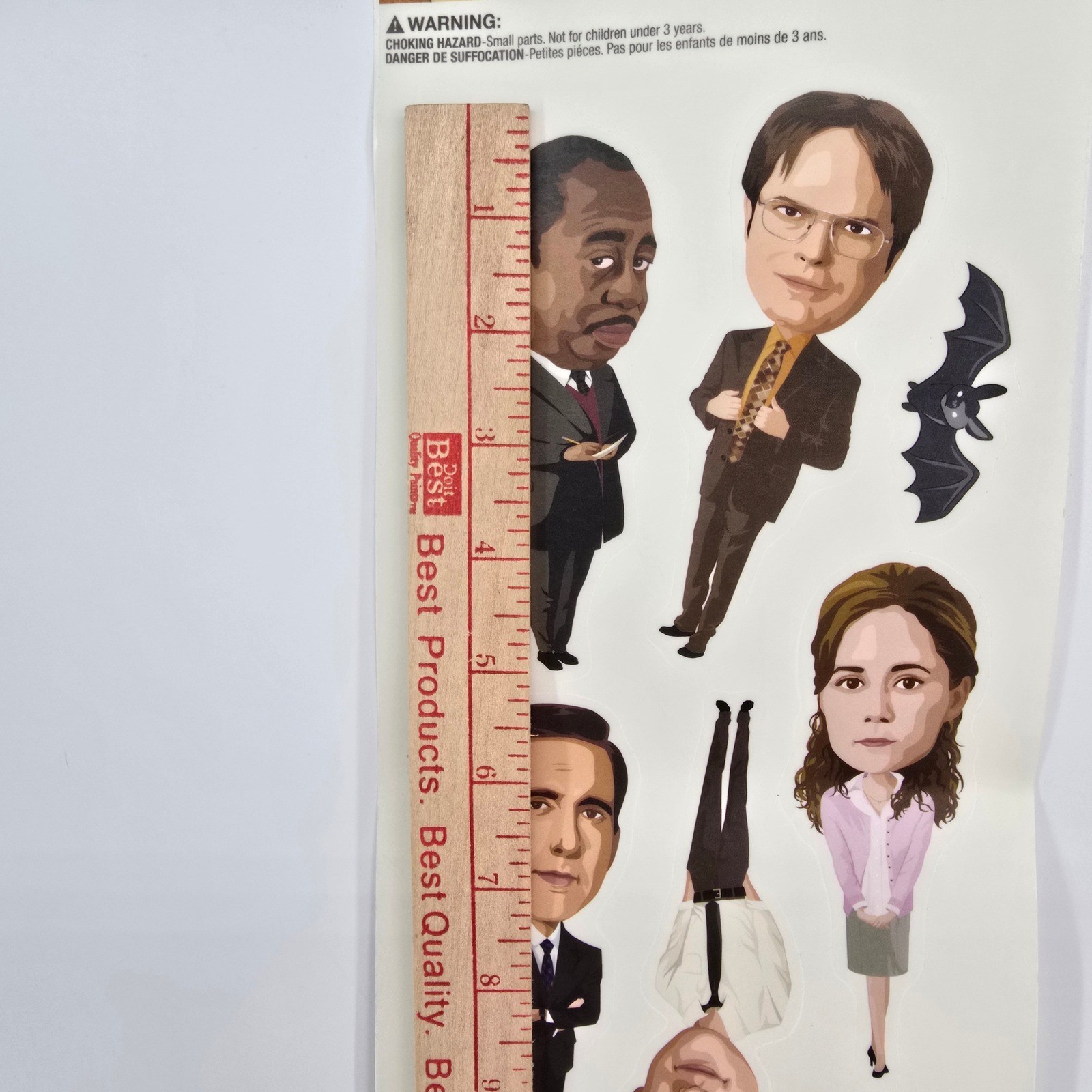The Office Wall Decals RoomMates Dunder Mifflin Michael Dwight Jim Pam 5 Sheets