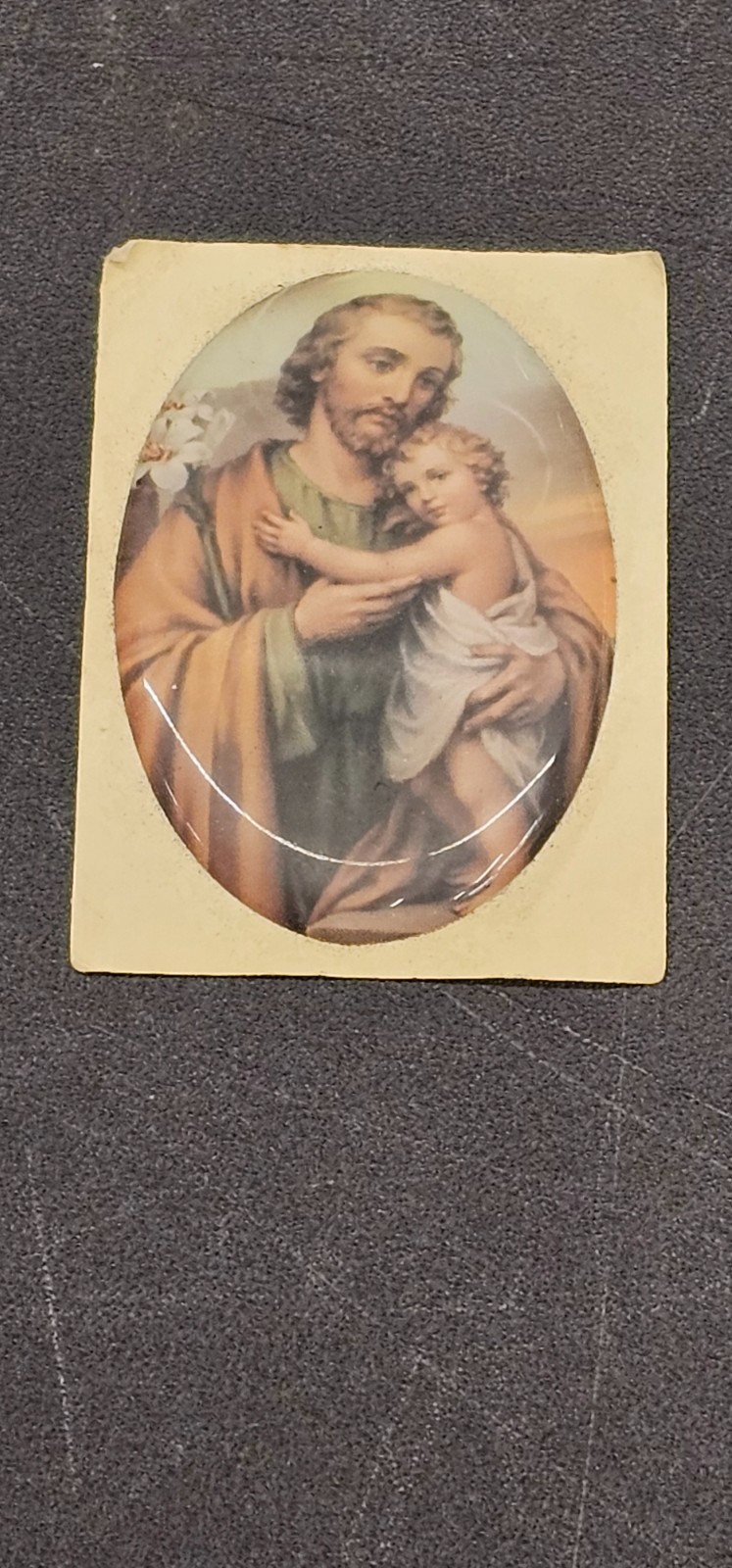 Saint Joseph with Jesus Catholic Vinyl Puffy Sticker
