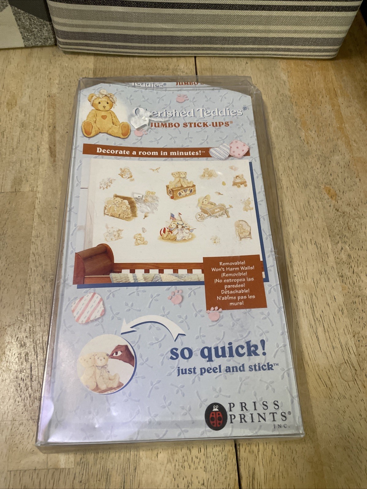 CHERHISHED TEDDIES Jumbo Stick-Ups Peel & Stick PRISS PRINTS NEW