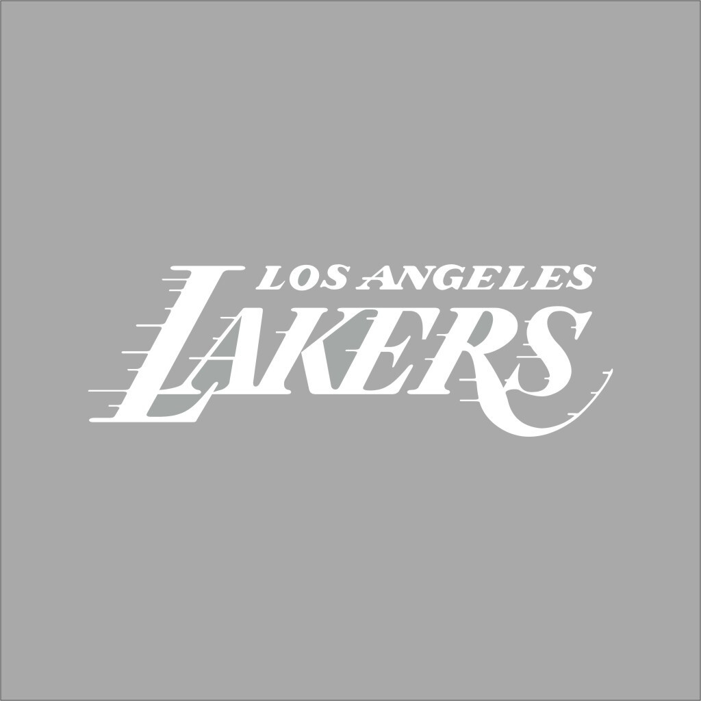 Los Angeles Lakers #5 NBA Team Logo 1 Color Vinyl Decal Car Window Wall
