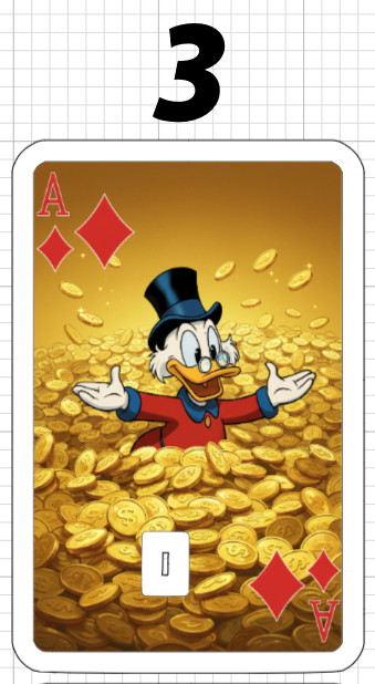 Scrooge Credit Debit ATM Card Skin Sticker Disney Duck Tales Gold Money Coin USA