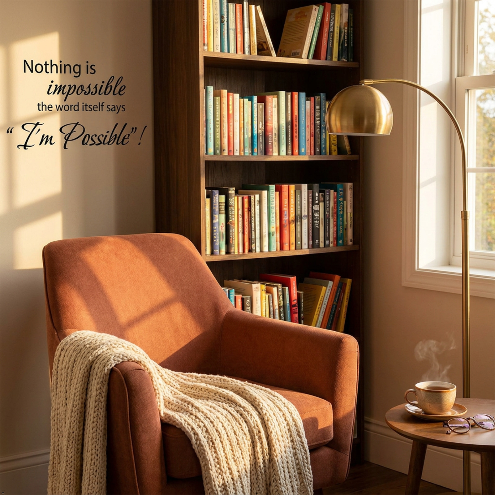 Nothing is Impossible Vinyl Wall Decal Decor Sticker Wall Home Art Removable