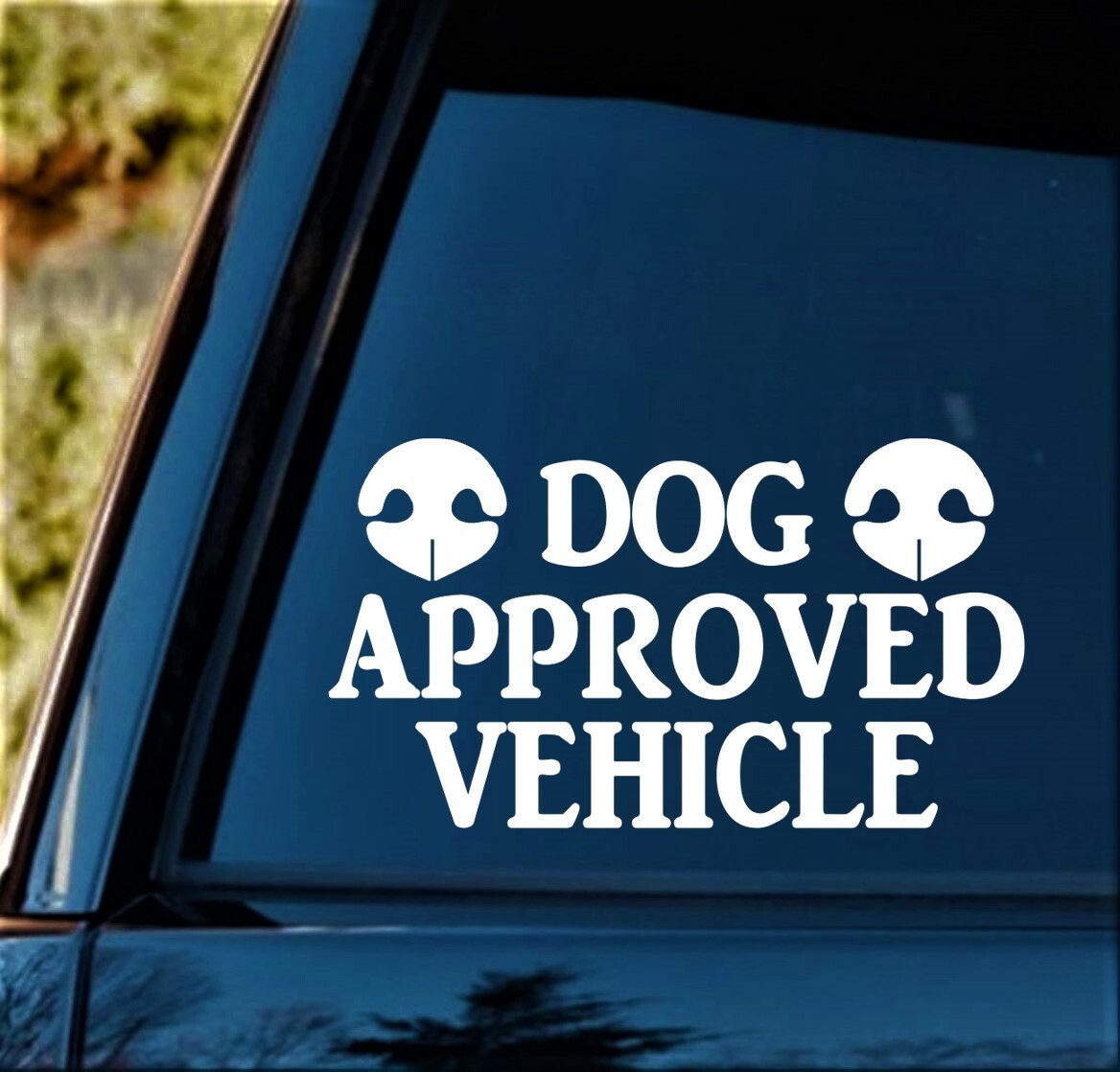 Dog Approved Vehicle Decal Sticker for Car Window Pet Gift Accessory Art BG476