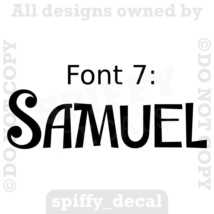 Personalized Custom Single Name Vinyl Wall Decal Sticker Decor Nursery Bedroom