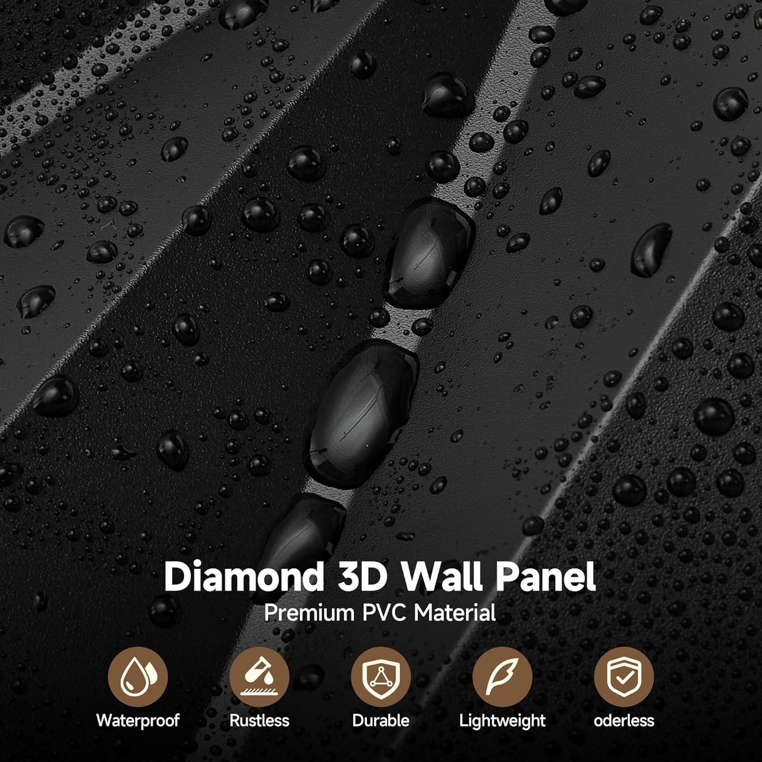 3D Wall Panels, 33 Pack 12 x 12 Inch Decorative Wall Panels PVC Accent Wall P…