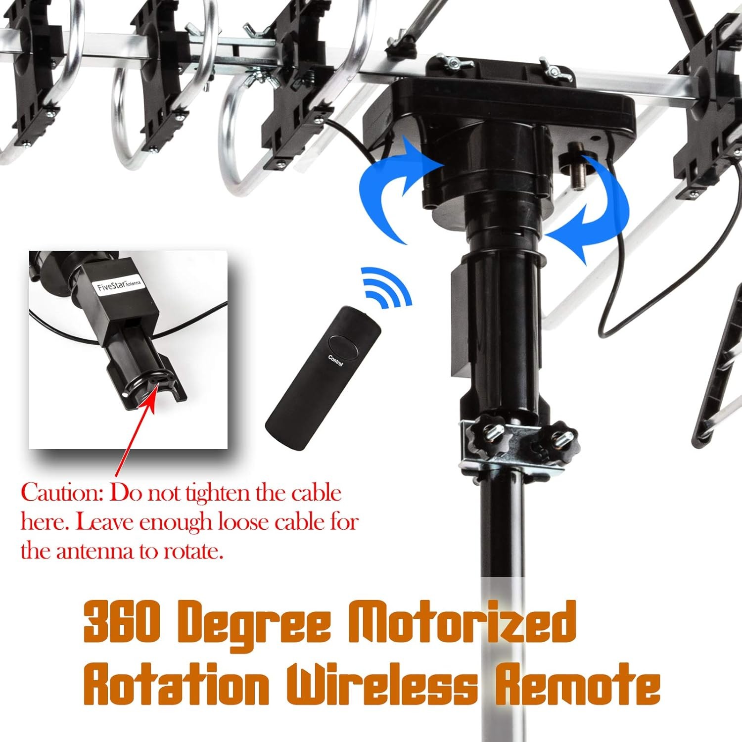 Outdoor HD TV Antenna Strongest Up to 200 Miles Long Antenna+Kit