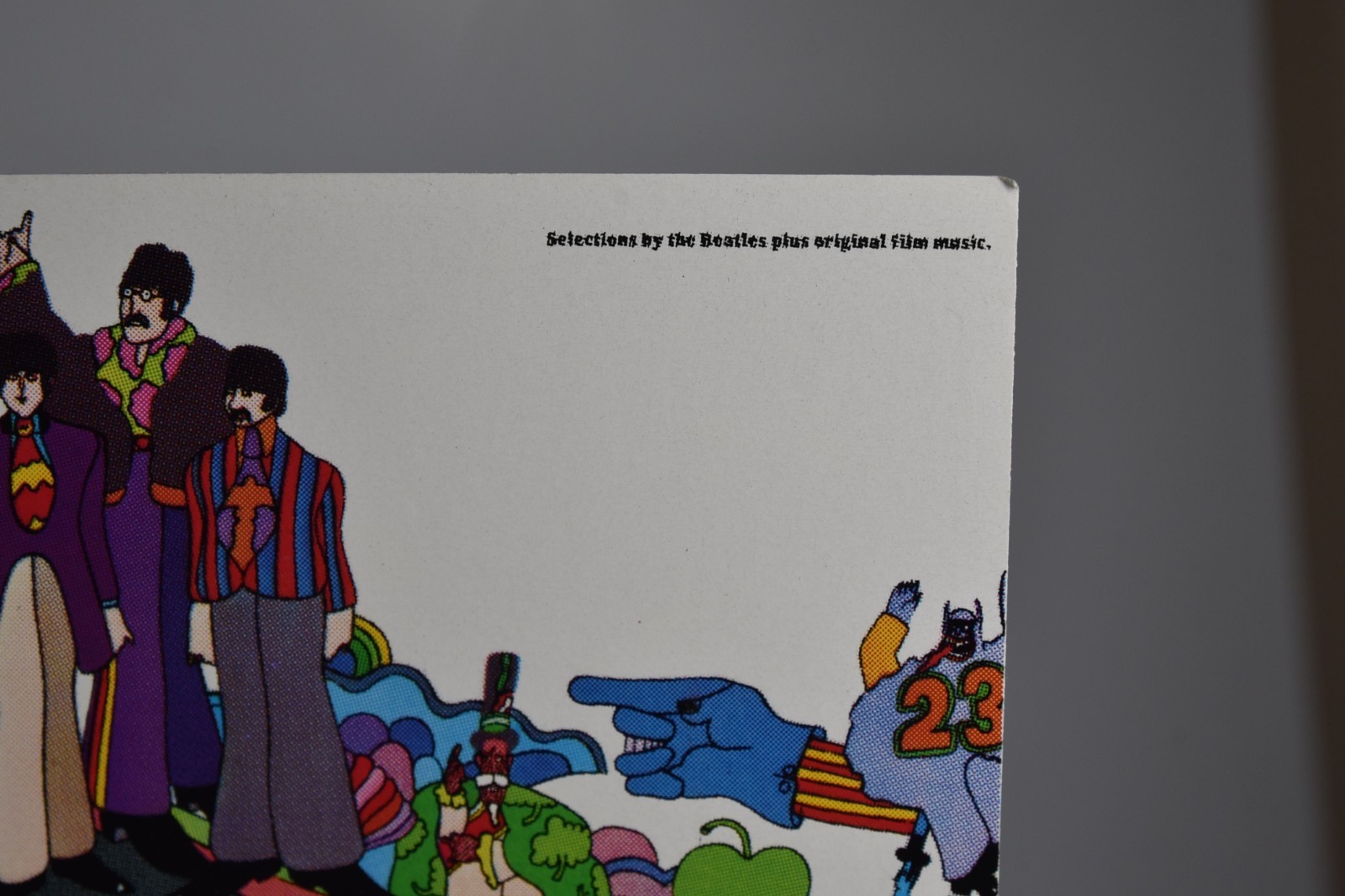 Vintage Beatles Yellow Submarine Cover Art 6" Art Print 45 Record Paper ONLY