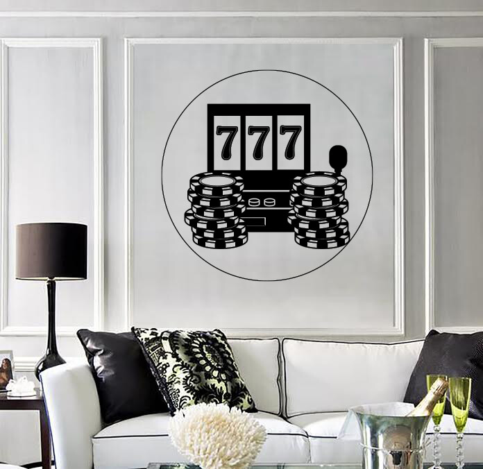 Wall Vinyl Decal Phrase Welcome Las Vegas Casino Design Gambling (n1661)