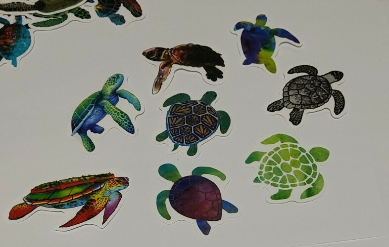 Save the turtles 50 pcs Stickers Cartoons Vinyl Snowboard Skateboard laptop
