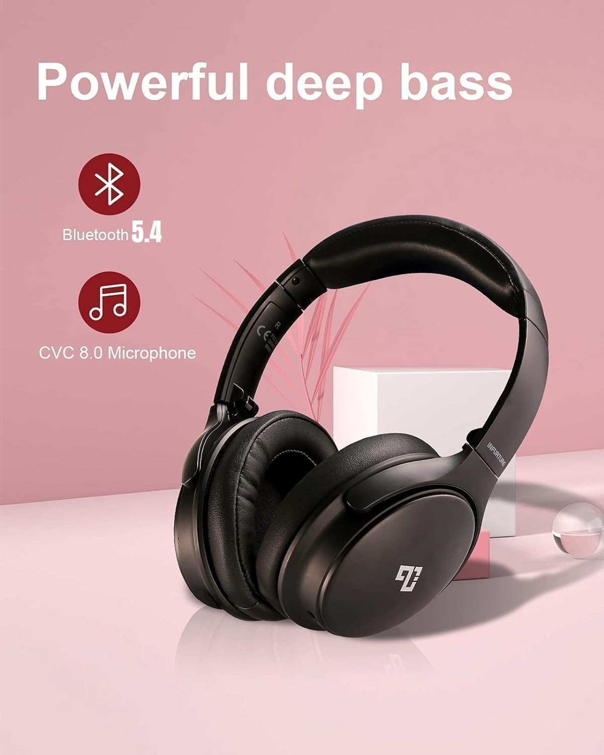Upgrade Active Noise Cancelling Headphones, H1 Wireless over Ear Bluet