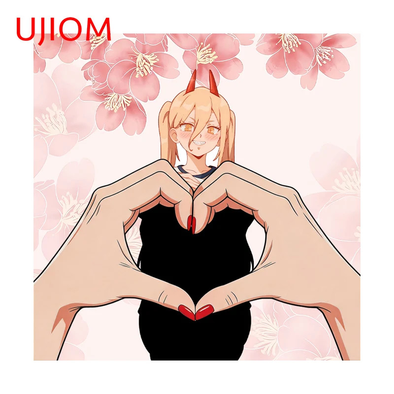 UJIOM Power Devil Girl Wall Sticker Veneer Enchanting Waterproof Decal Window