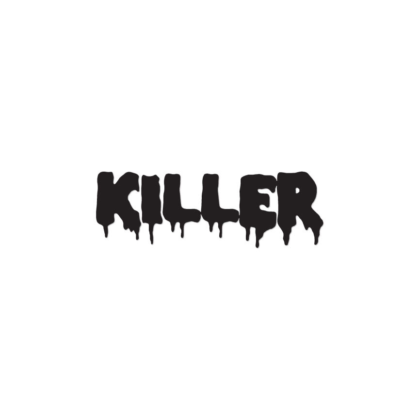 Killer Blood Font – Vinyl Decal Sticker – Multiple Color & Sizes – ebn1605