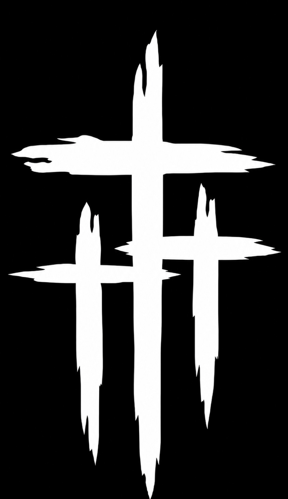 Cross Vinyl Decal, Christian 3 Three Cross, Faith Car Window, Jesus Sticker