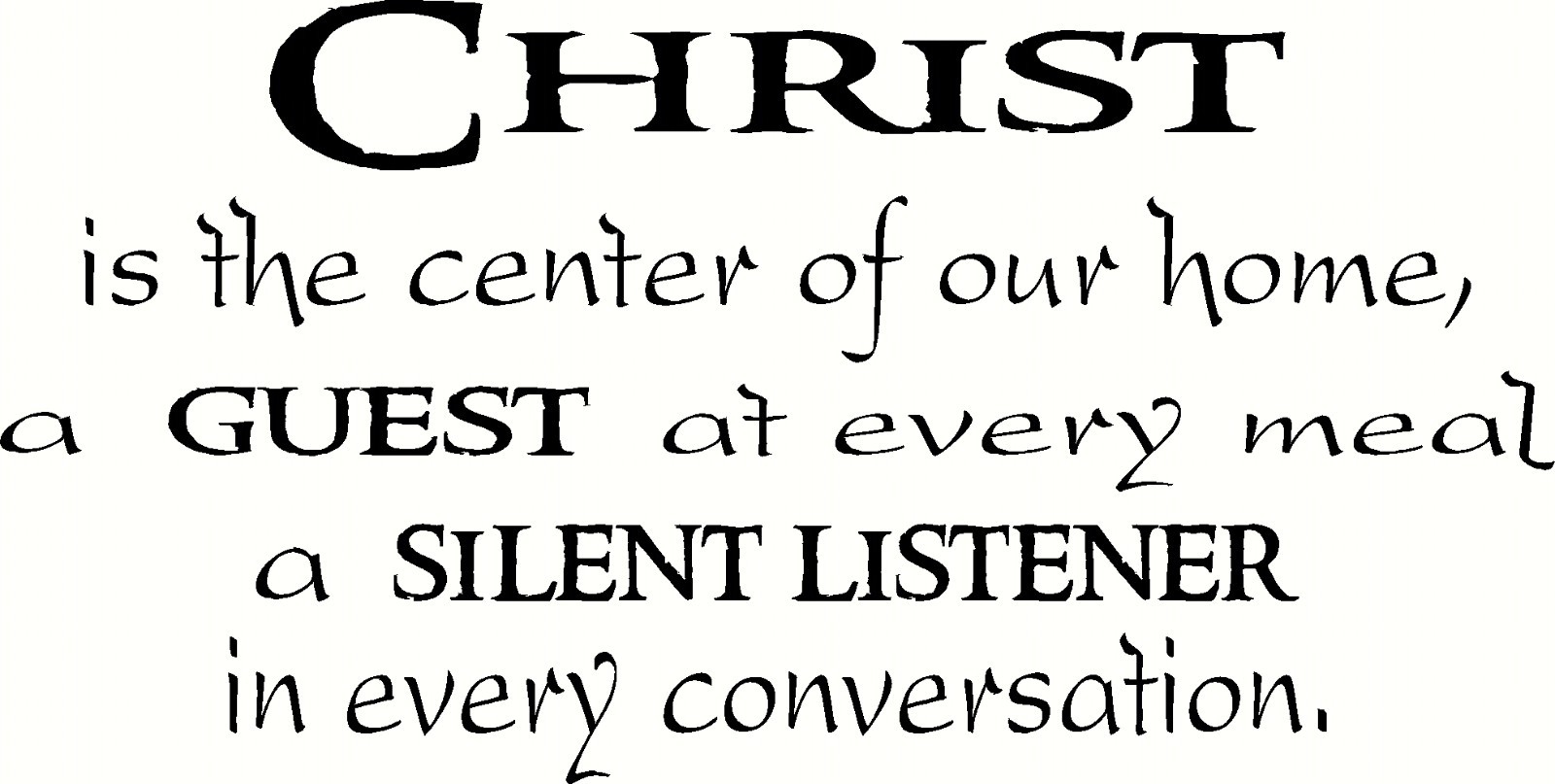 Christ is the Center 11"x 22" Bible Verse Wall Decal by Scripture Wall Art