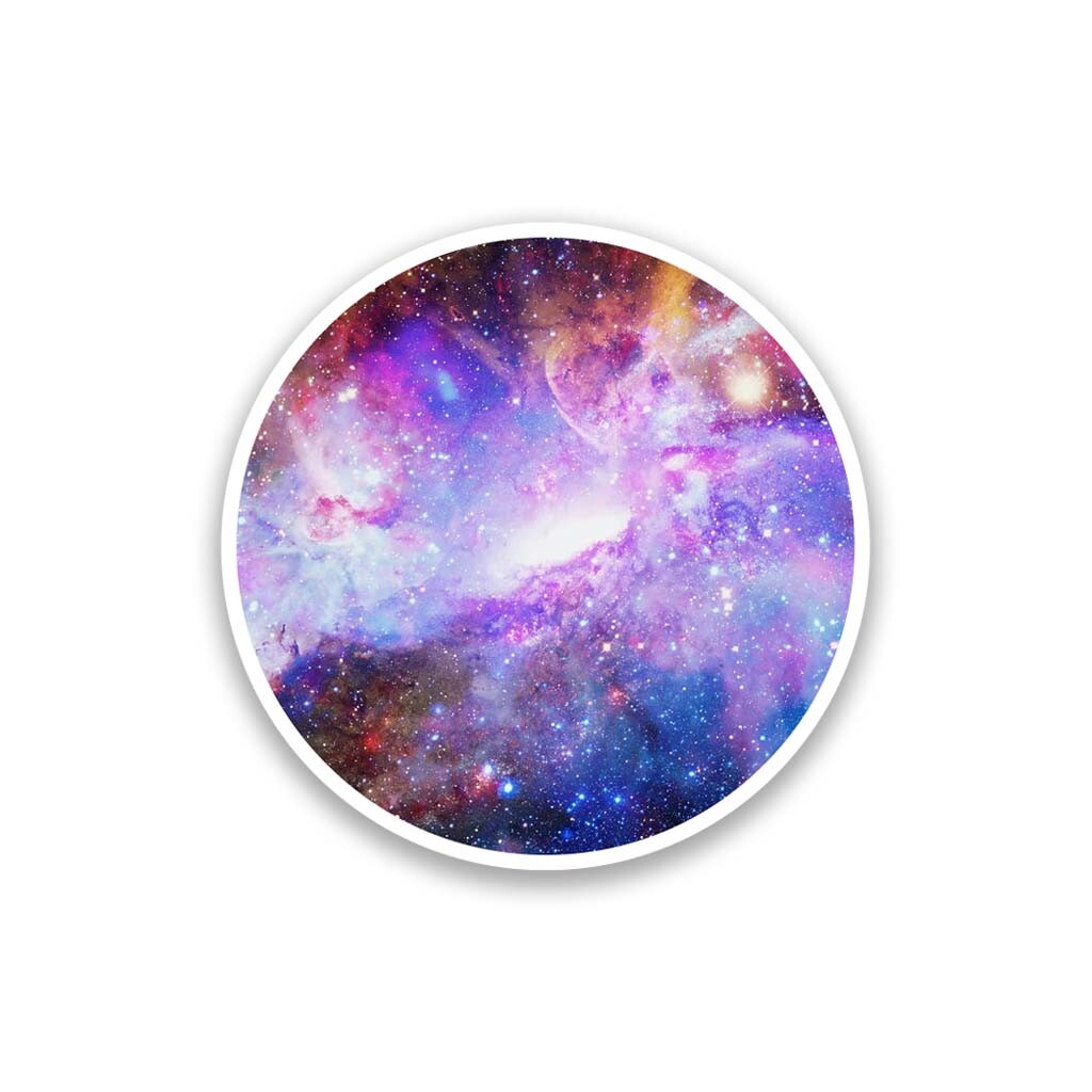 Galaxy Space Vinyl Sticker 3" Wide – Includes Two Stickers