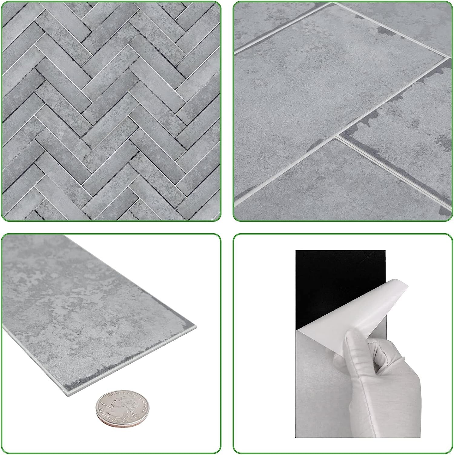 Peel and Stick Backsplash 3"X12" Self-Adhesive Subway Tile Waterproof Kitchen