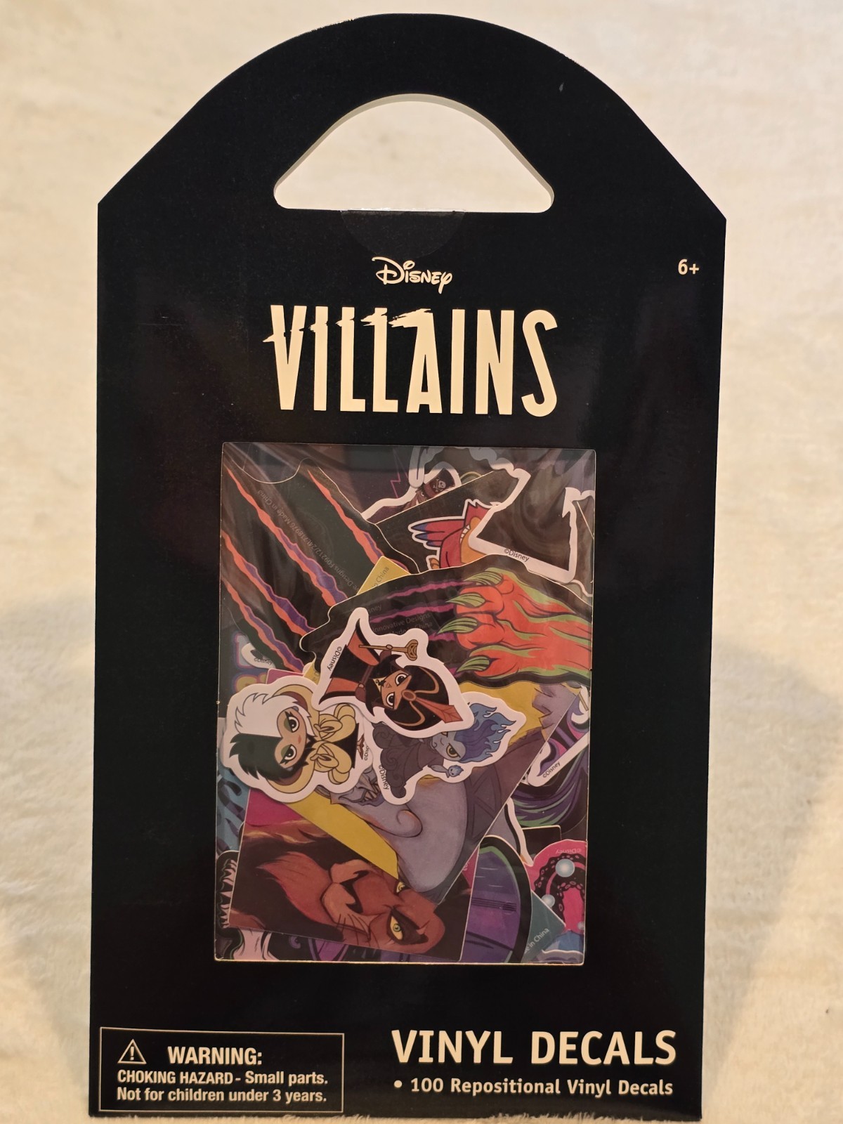 DISNEY VILLAINS Vinyl Decals – 100 decals count