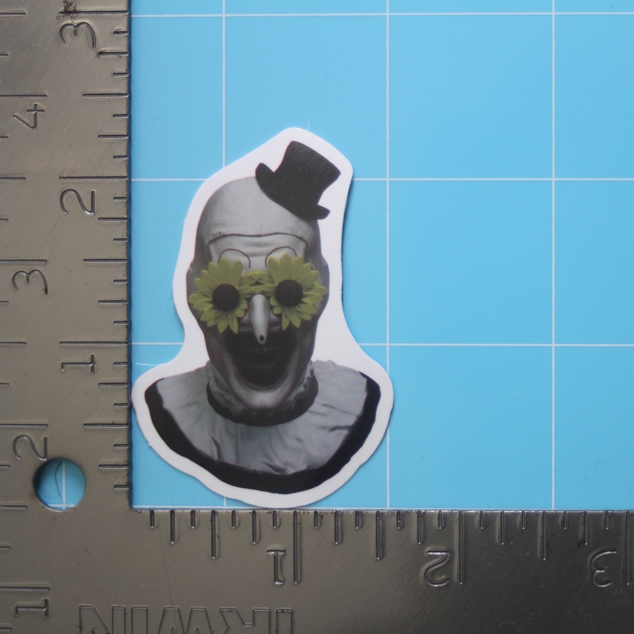 Terrifier Sticker (ART THE CLOWN) Bloody Horror Movie, Gloss PVC Decal