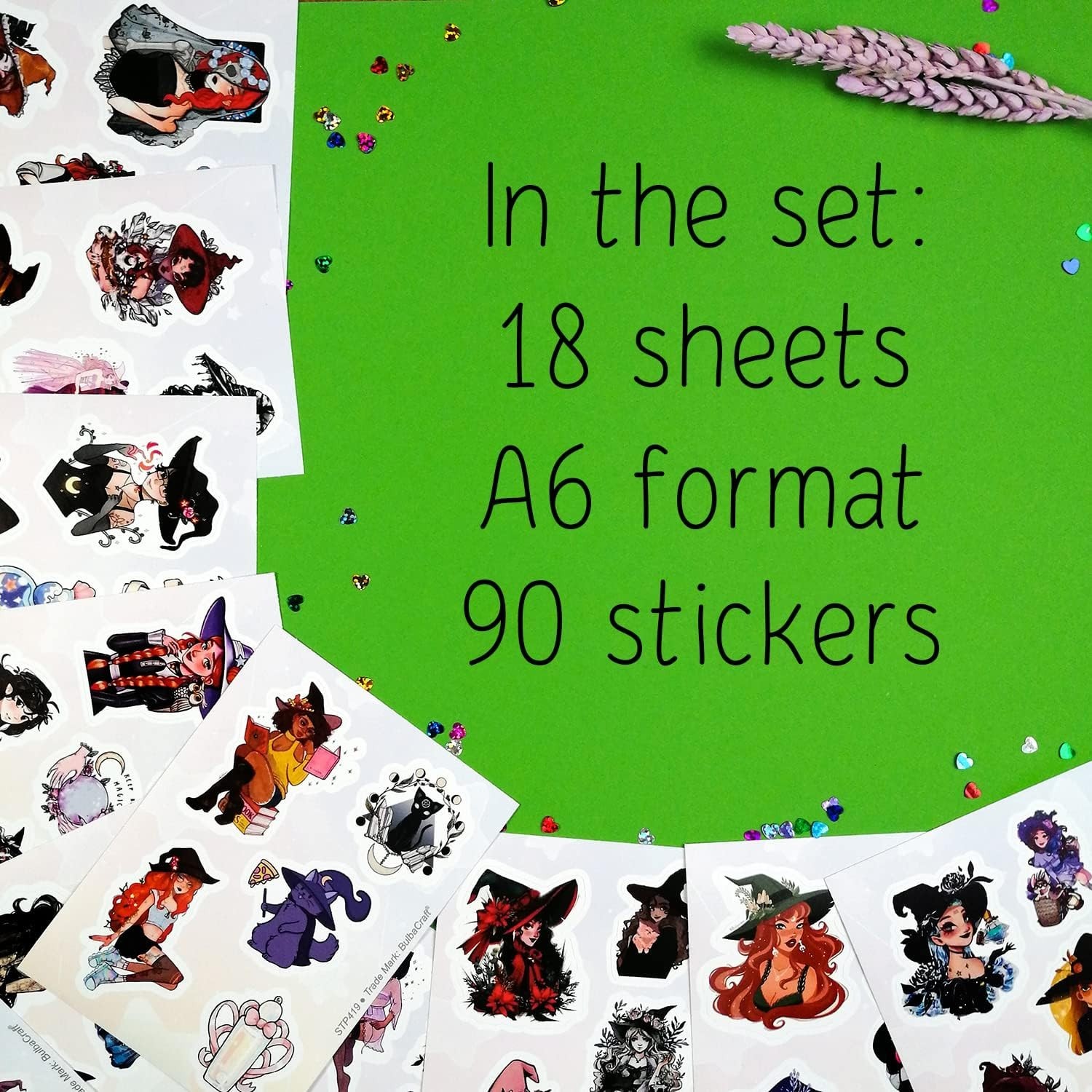 BulbaCraft Witch Stickers, Witchy Stickers, Witchy Gifts, Witch Party Favors, Gi