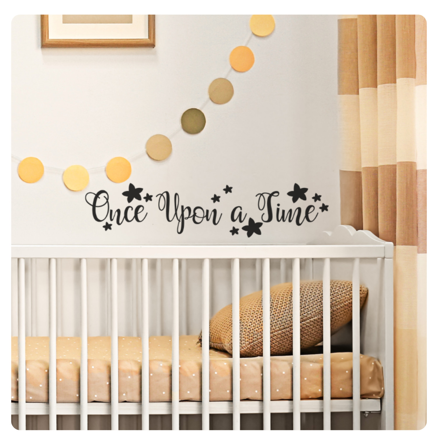 Once Upon a Time Inspirational Wall Decal Sticker Quote Vinyl Art Home Decor