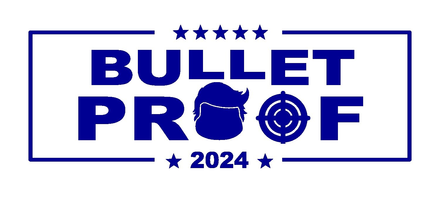 Bullet Proof 2024 USA patriot election decal -Trump shooting decal sticker