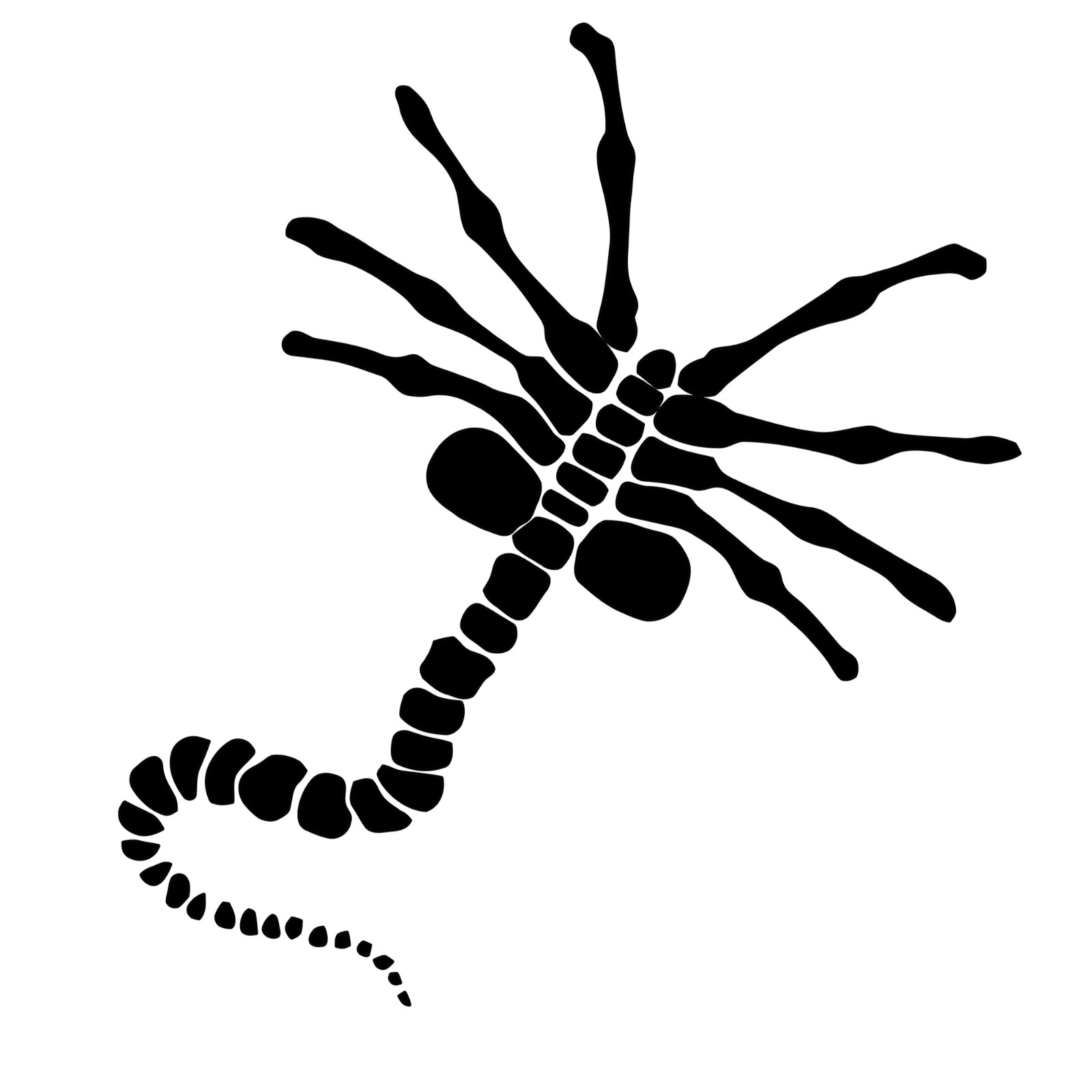 6" Alien Face Hugger Horror Movie Vinyl Decal Sticker