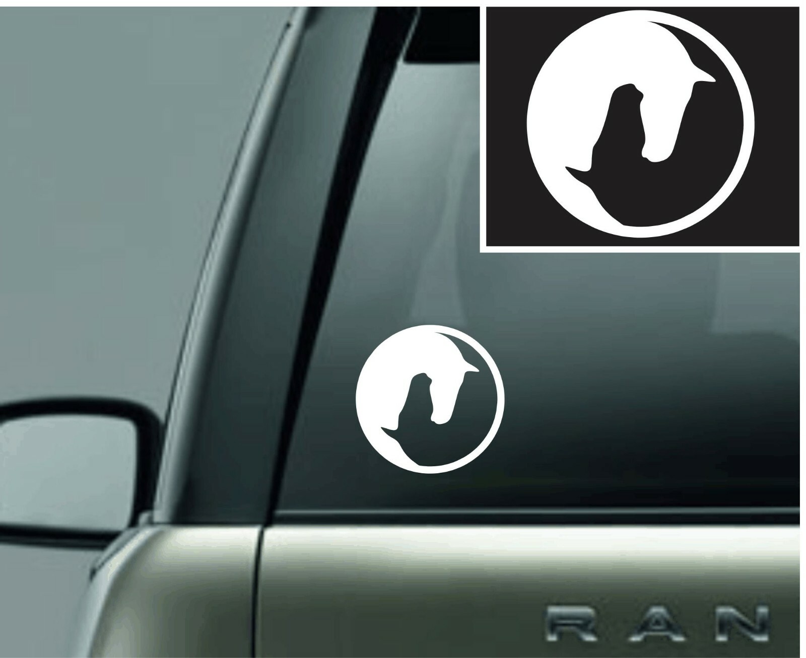Yin Yang Horse Vinyl Decal Sticker Car Truck Window Yeti Tablet Laptop Trailer