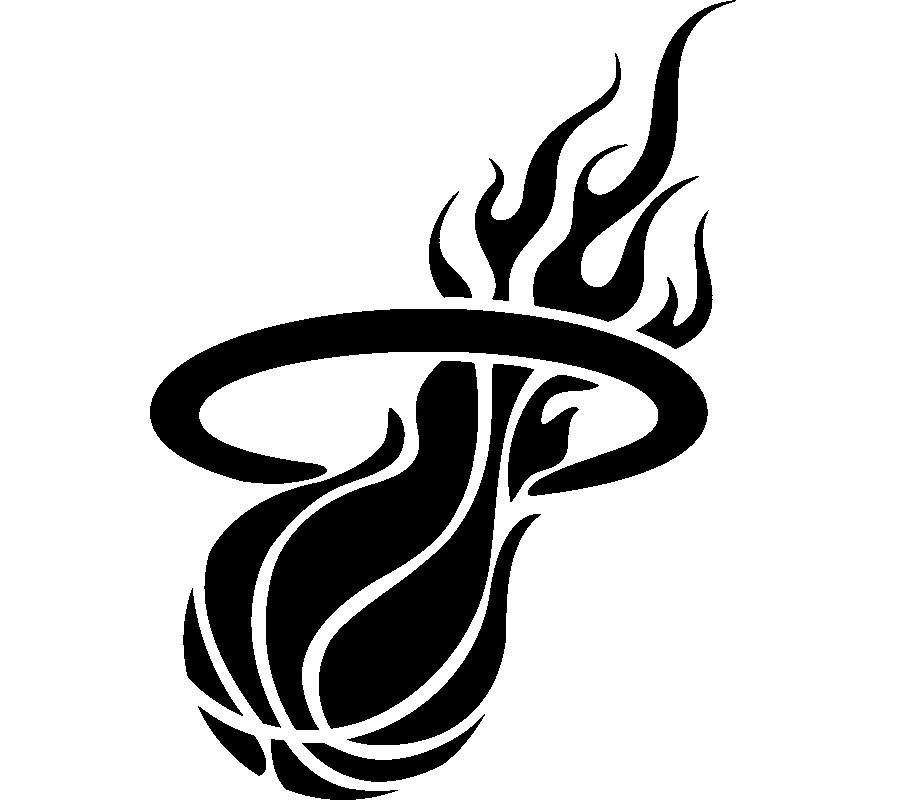Vinyl Decal Car Truck Sticker Wall NBA Basketball – Miami Heat Logo v3