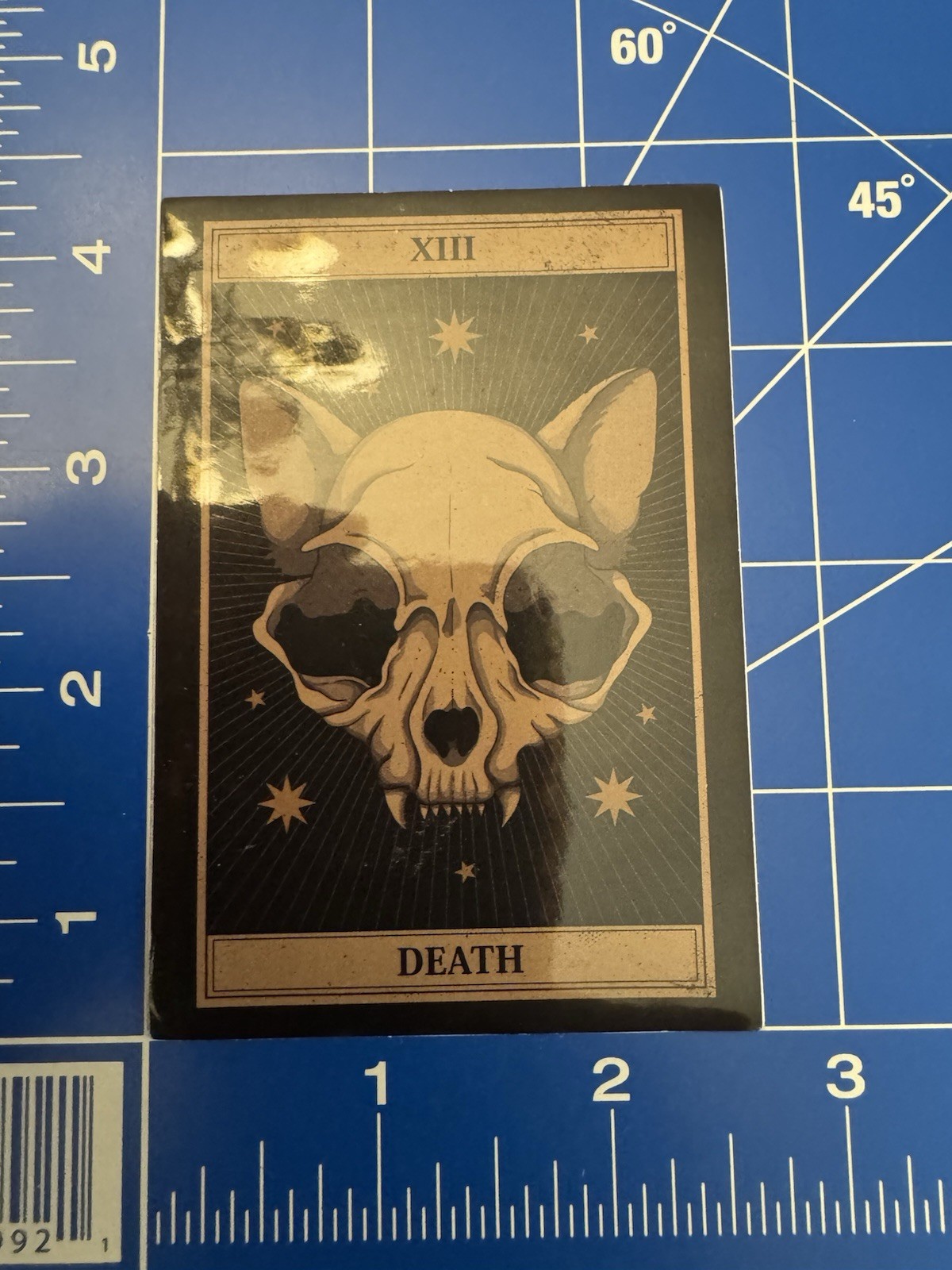 Death Cat Tarot Super Glossy Sticker Decal Unique Ephemera